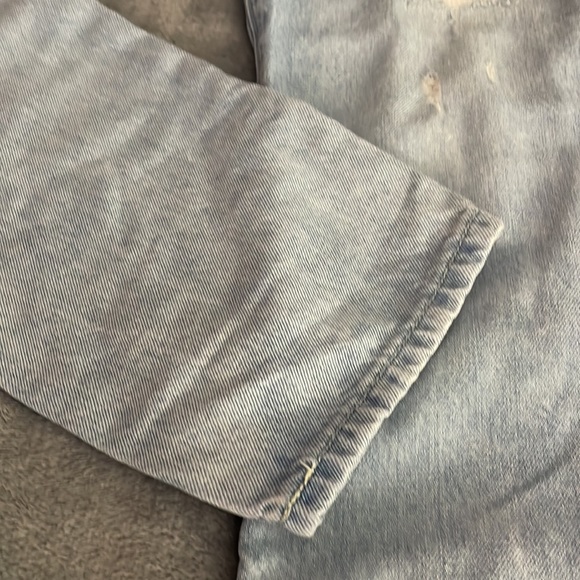 Old Navy distressed Jeans - O.G. Straight Highrise - size 14 plus - button fly - Picture 2 of 14